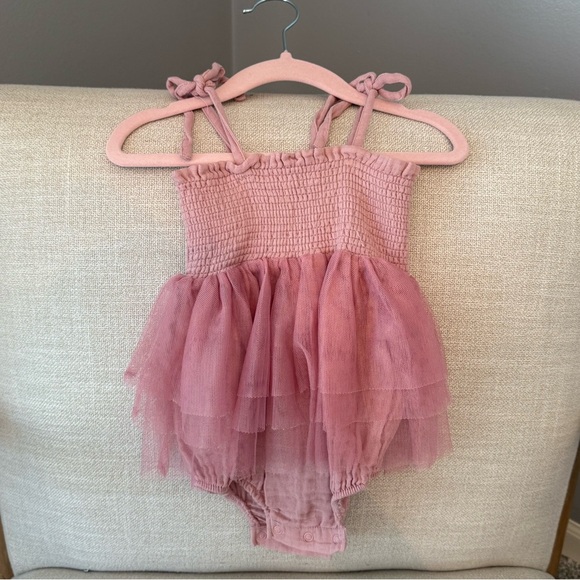 Angel Dear Other - Angel Dear Muslin Tutu Bubble Dress in Rose